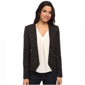 Michael Kors Black Beaded Jacket – Evening / Holiday, Size 6